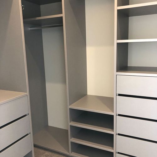 Urban Silver Haze Melamine Wardrobe