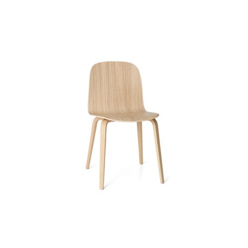 Visu Wood Base Timber Cafe Chair by Muuto
