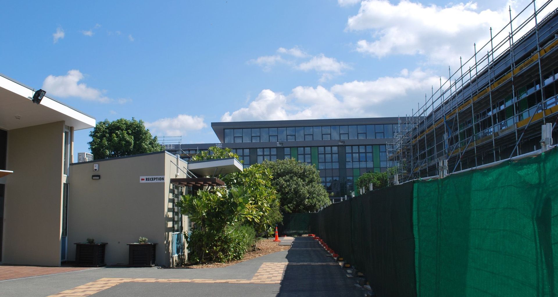 Western Springs College – Construction Underway banner