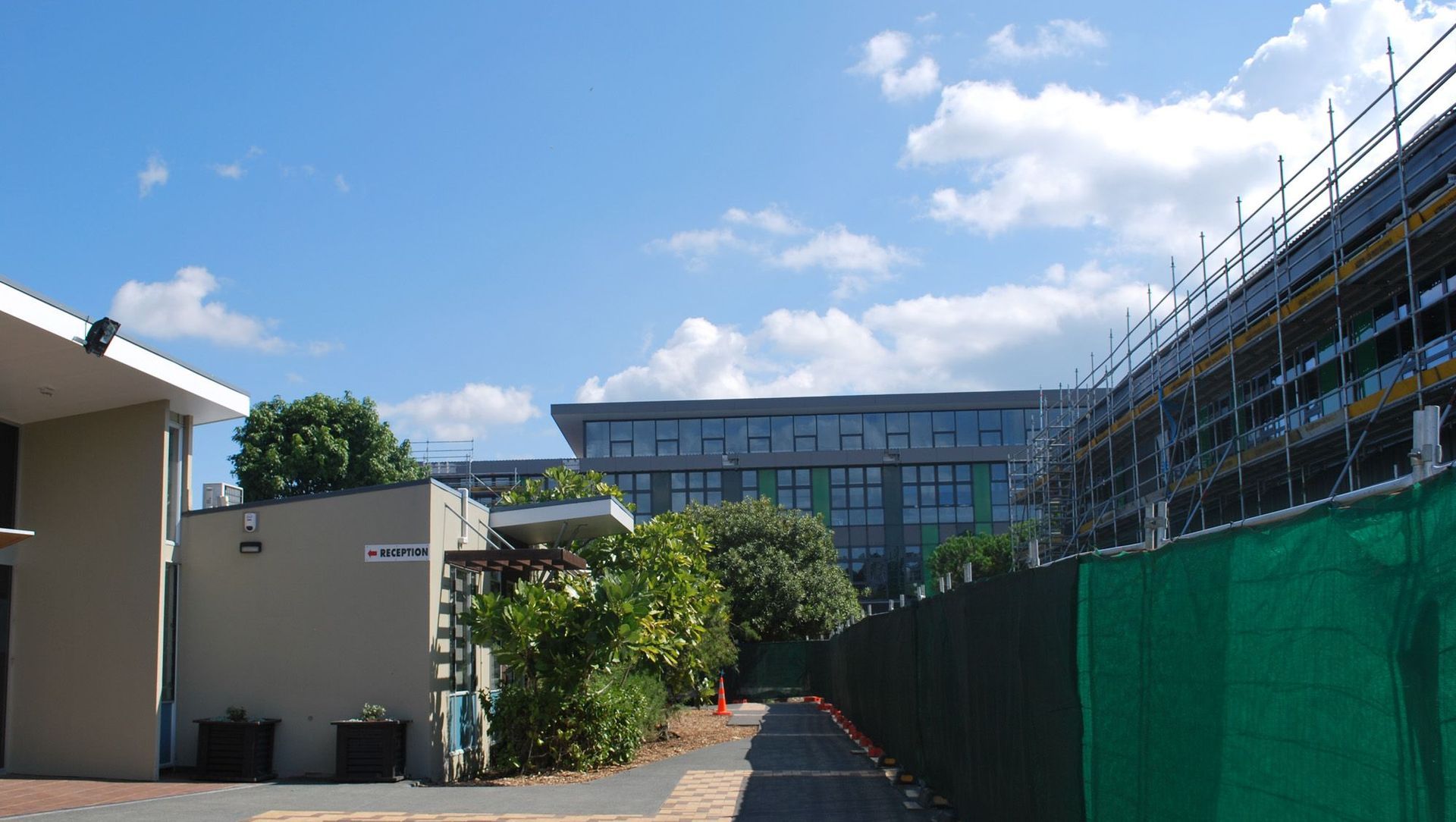 Western Springs College – Construction Underway banner