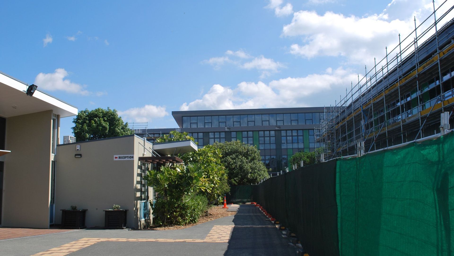 Western Springs College – Construction Underway banner