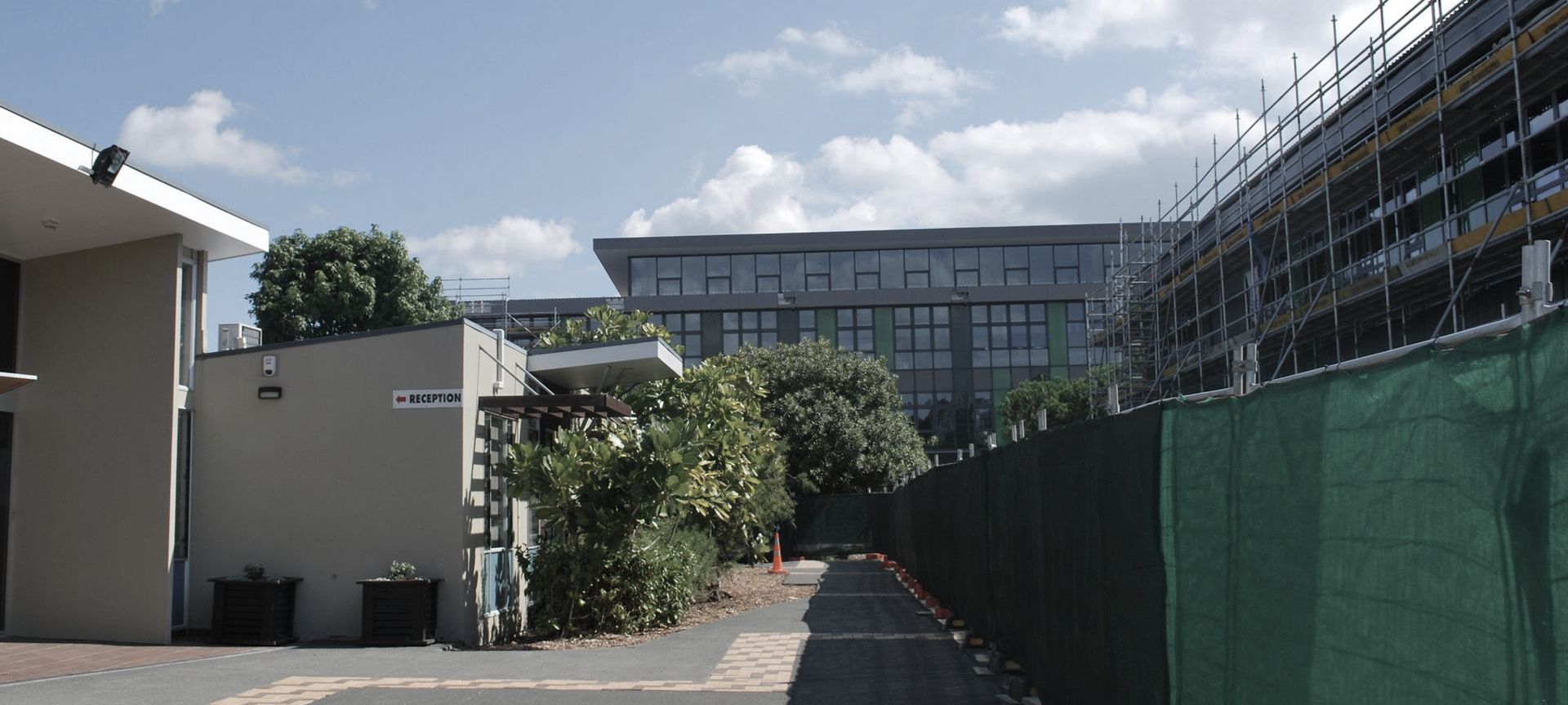 Western Springs College – Construction Underway banner