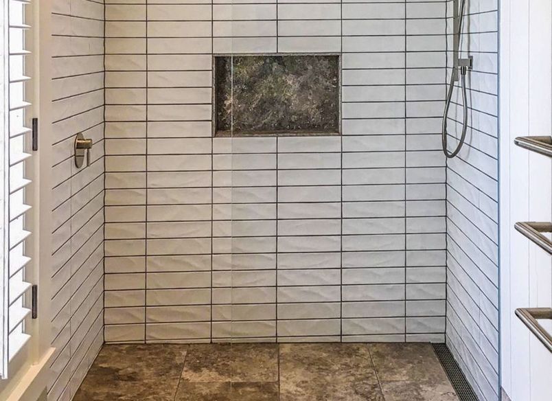 White Tiled Bathroom