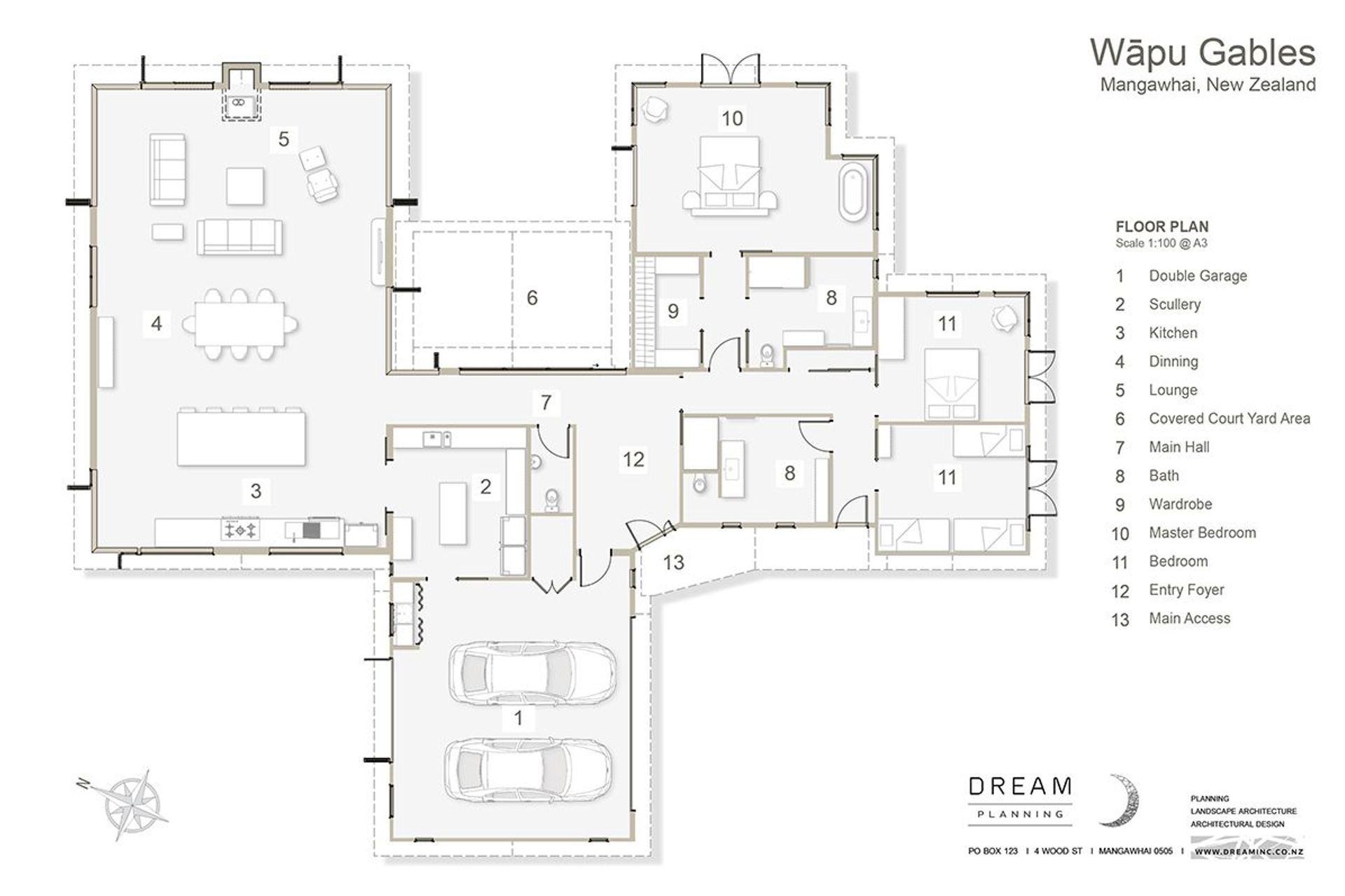 Floor plan by Dream Planning.