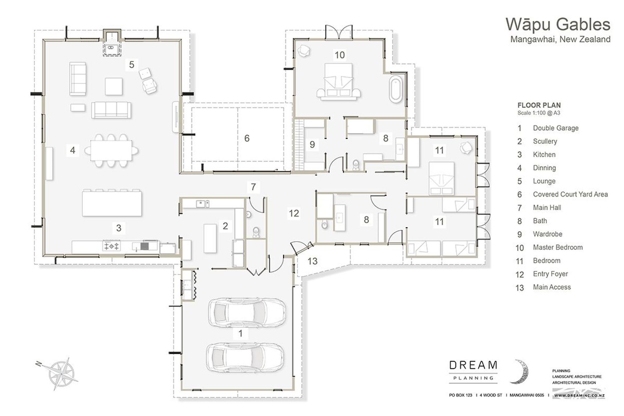 Floor plan by Dream Planning.