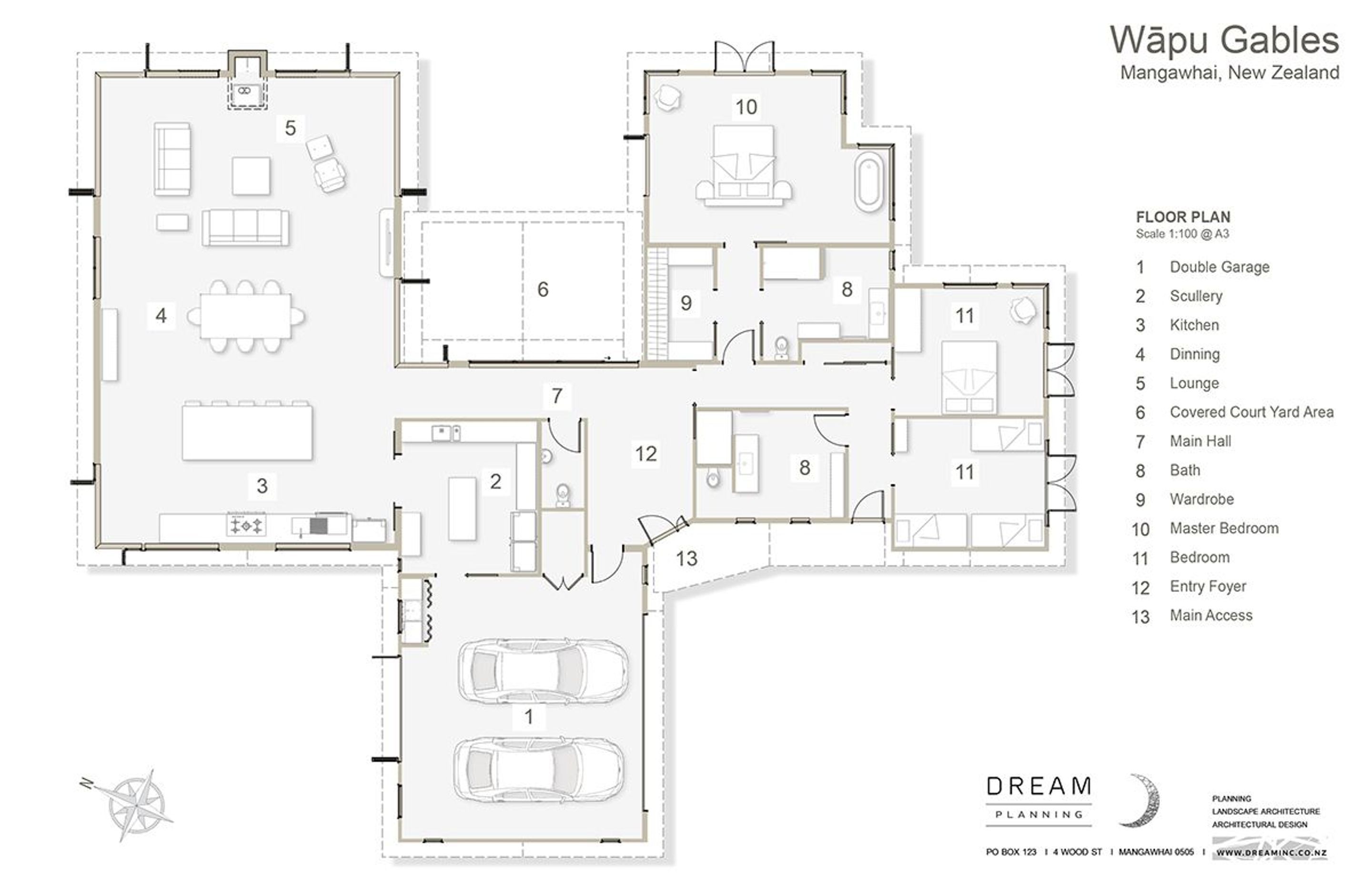Floor plan by Dream Planning.