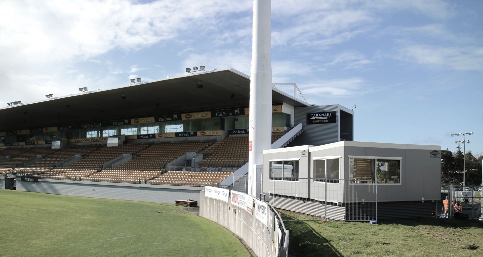 Yarrow Stadium Temporary Facilities banner