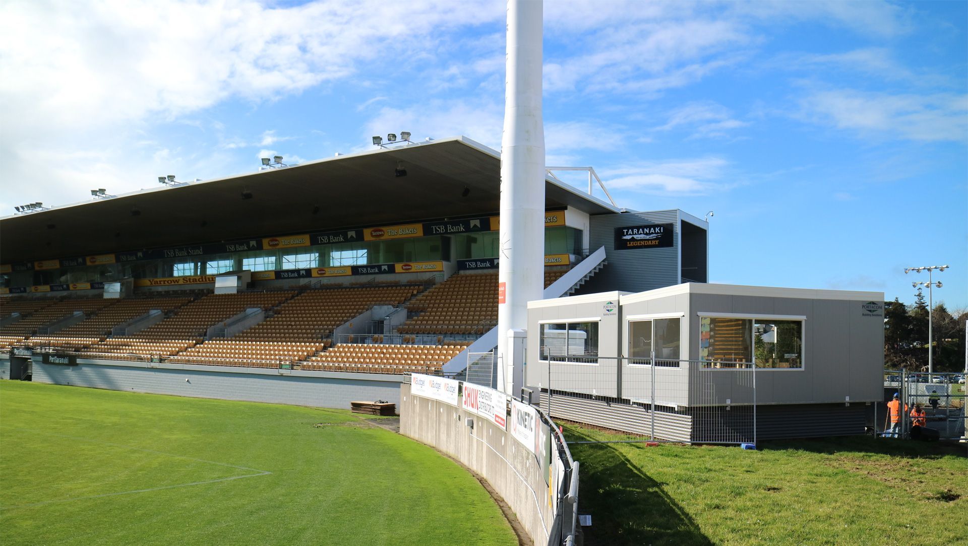 Yarrow Stadium Temporary Facilities banner
