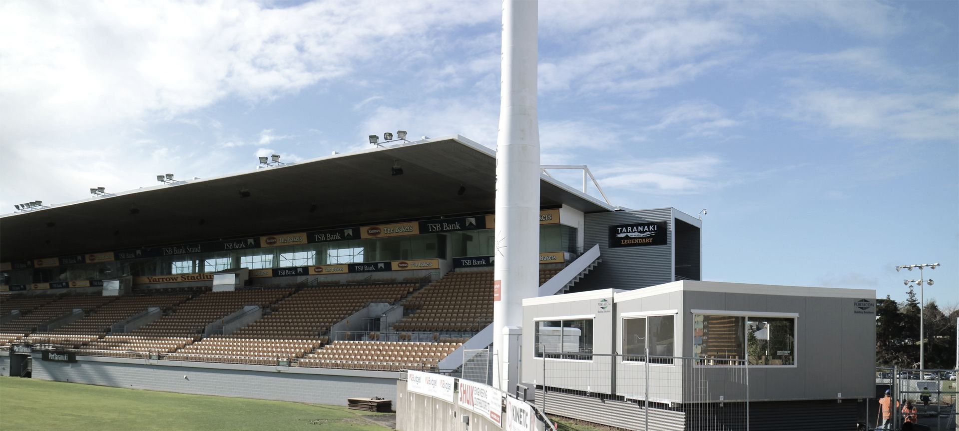 Yarrow Stadium Temporary Facilities banner