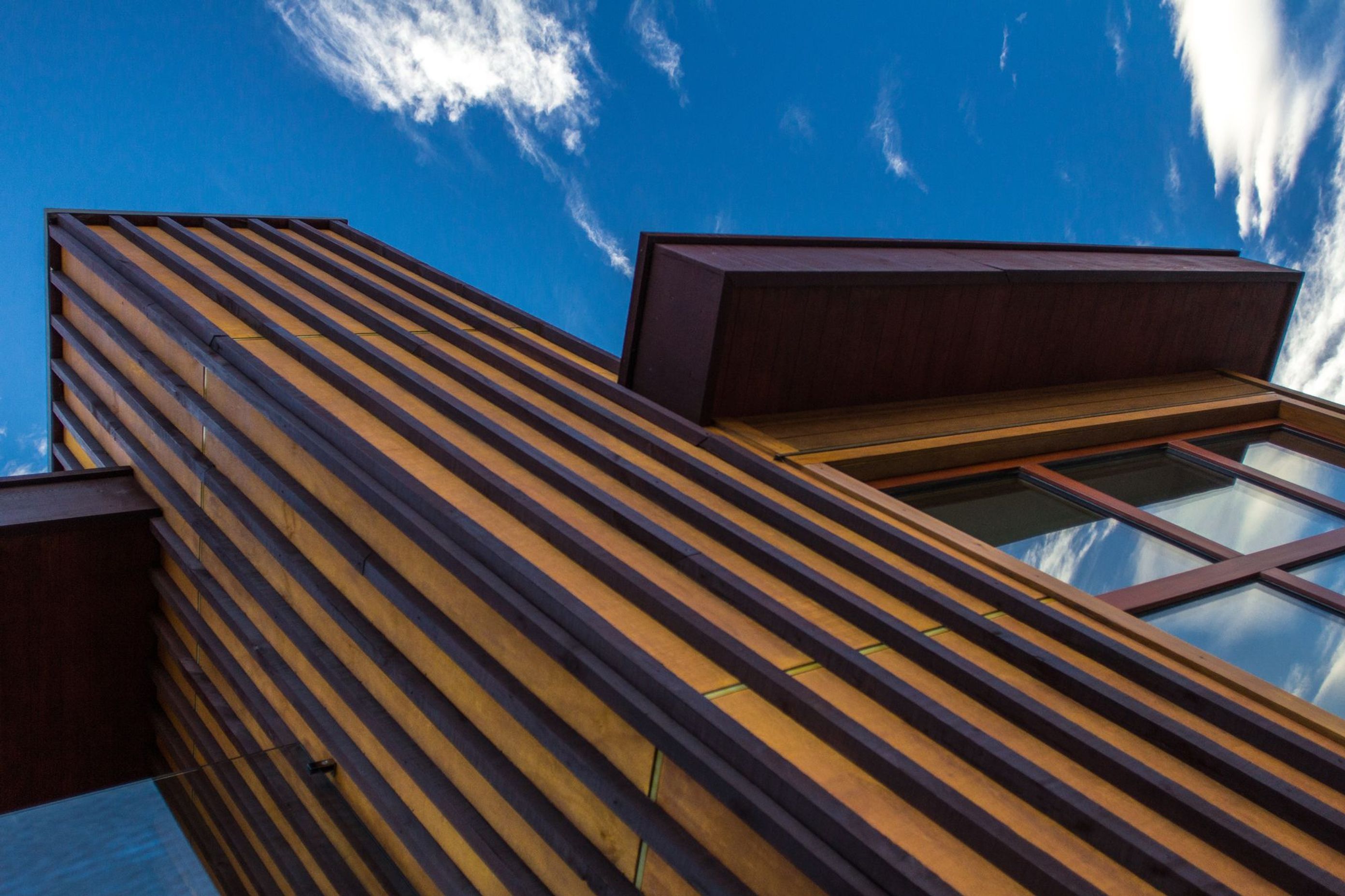 Timber cladding detail.