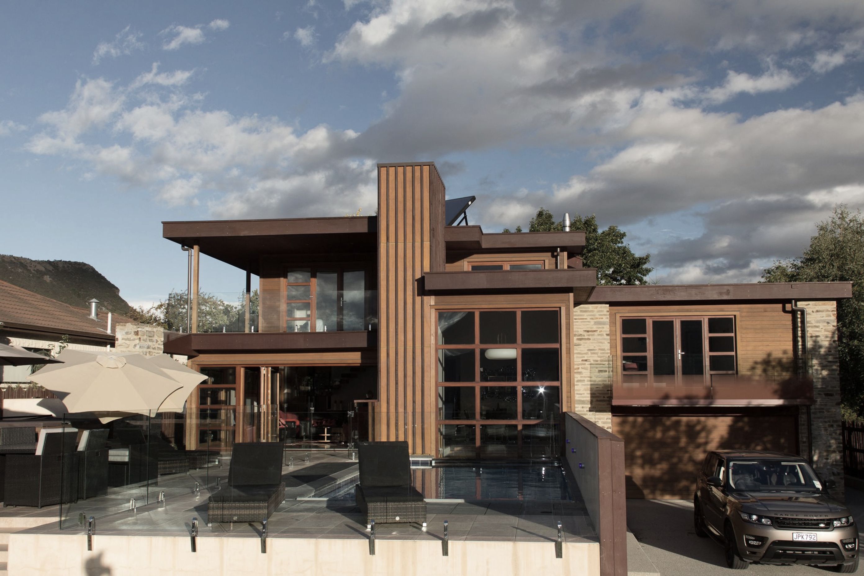 The western side of the house.