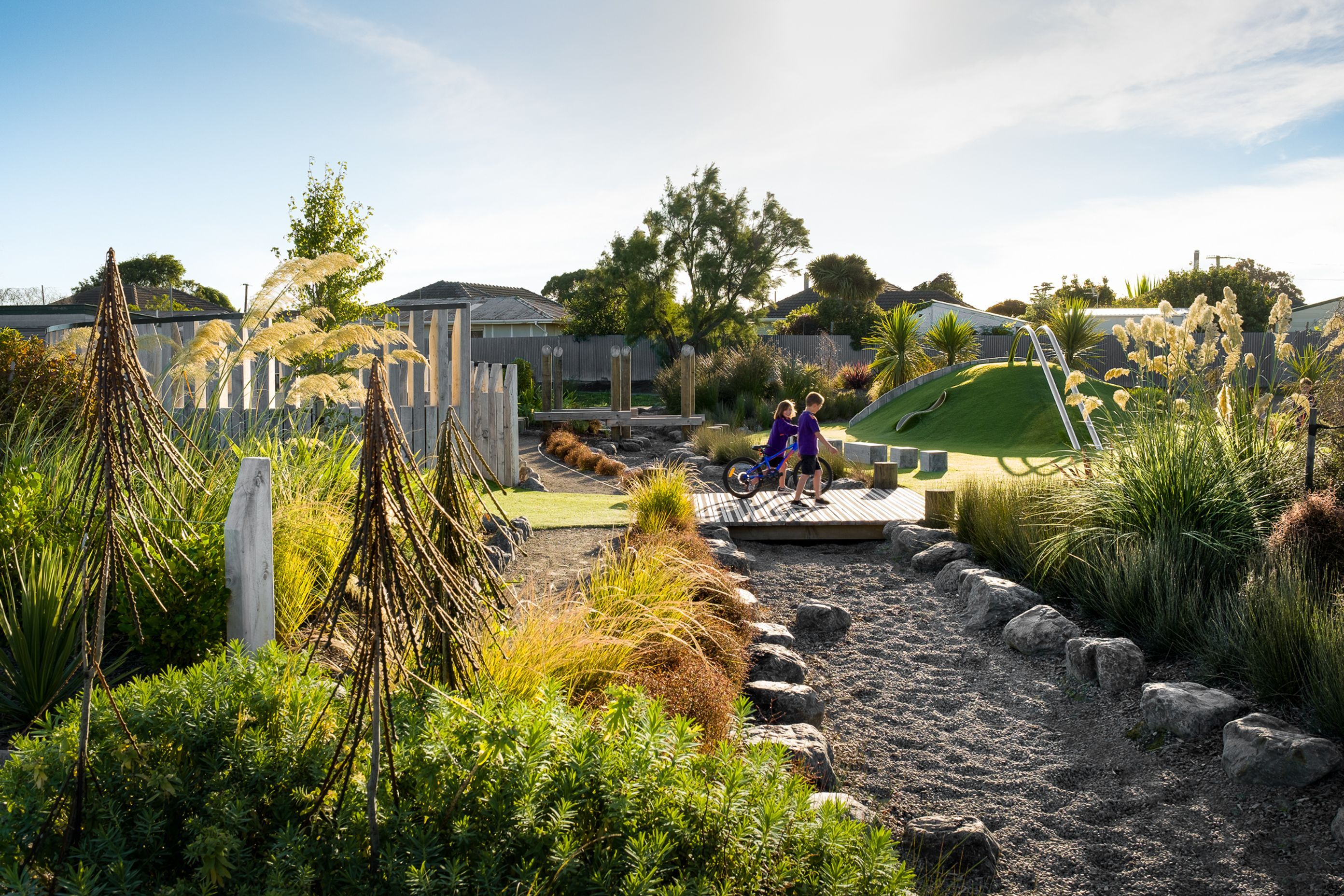 Rawhiti School, Christchurch<br />Design by Kamo Marsh Landscape Architects