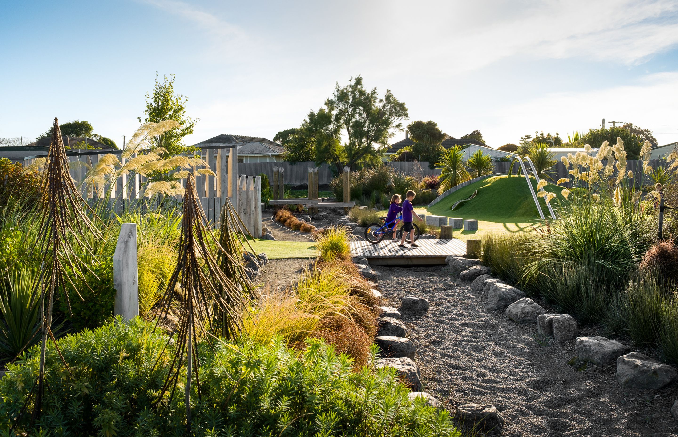 Rawhiti School, Christchurch<br />Design by Kamo Marsh Landscape Architects