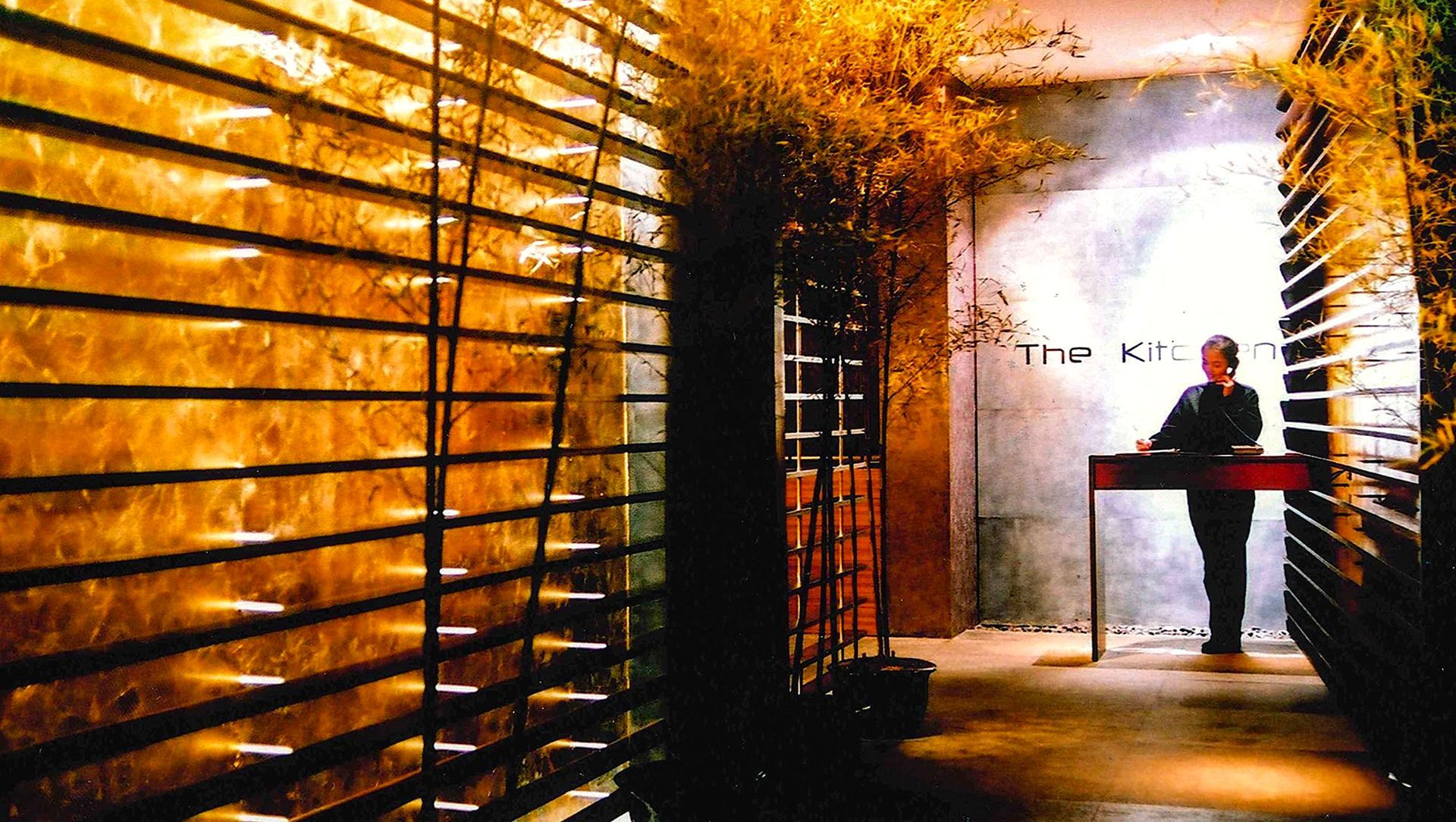 Restaurant Entrance Gold Leaf Dramatic