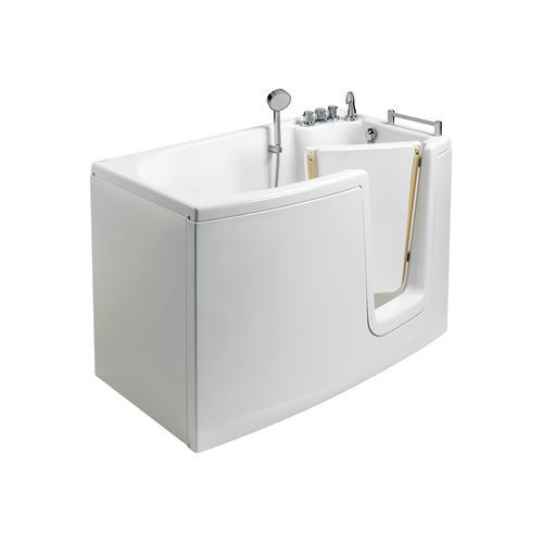 Bathtub With Inward Opening Door and Tap