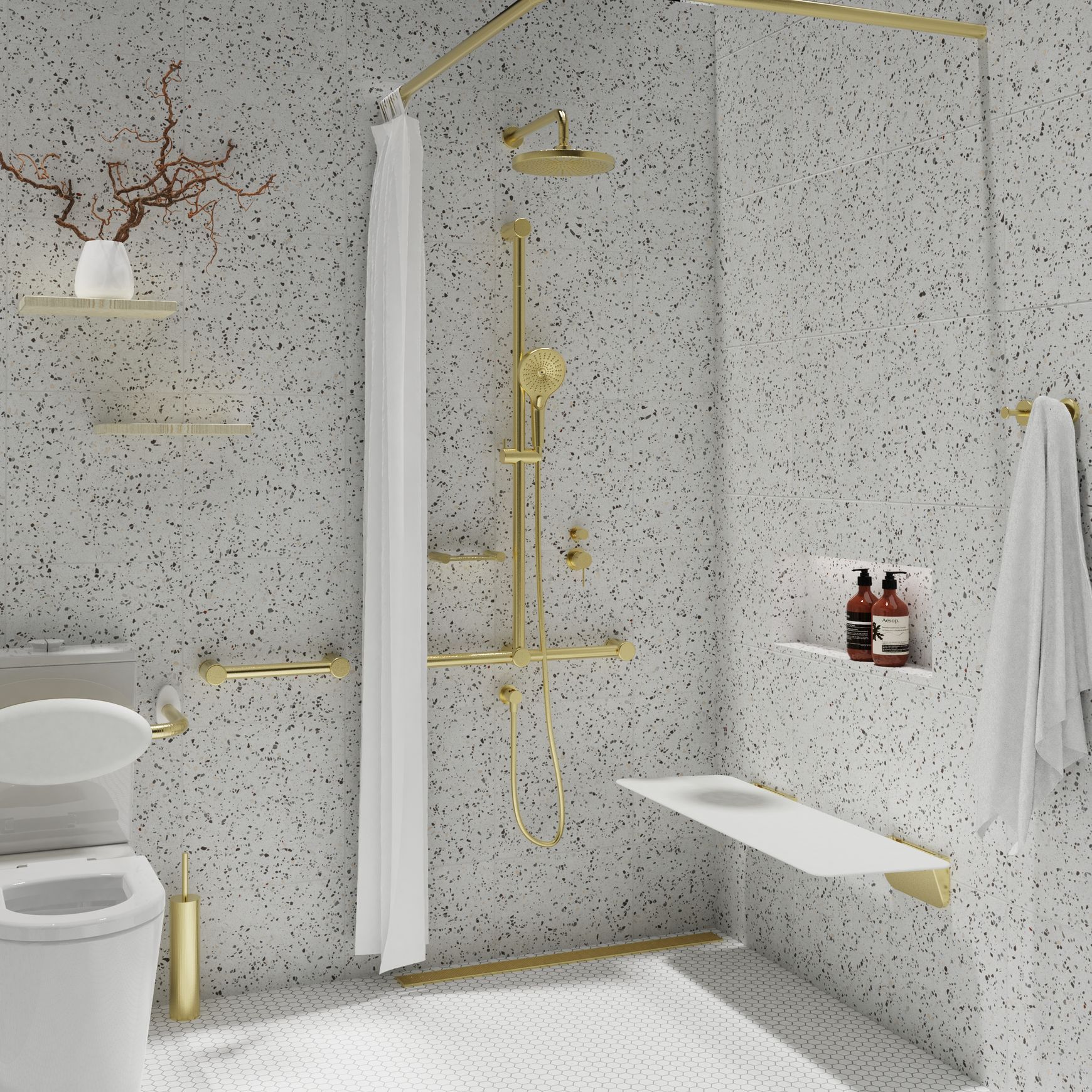 Calibre Shower Rail by Avail Design