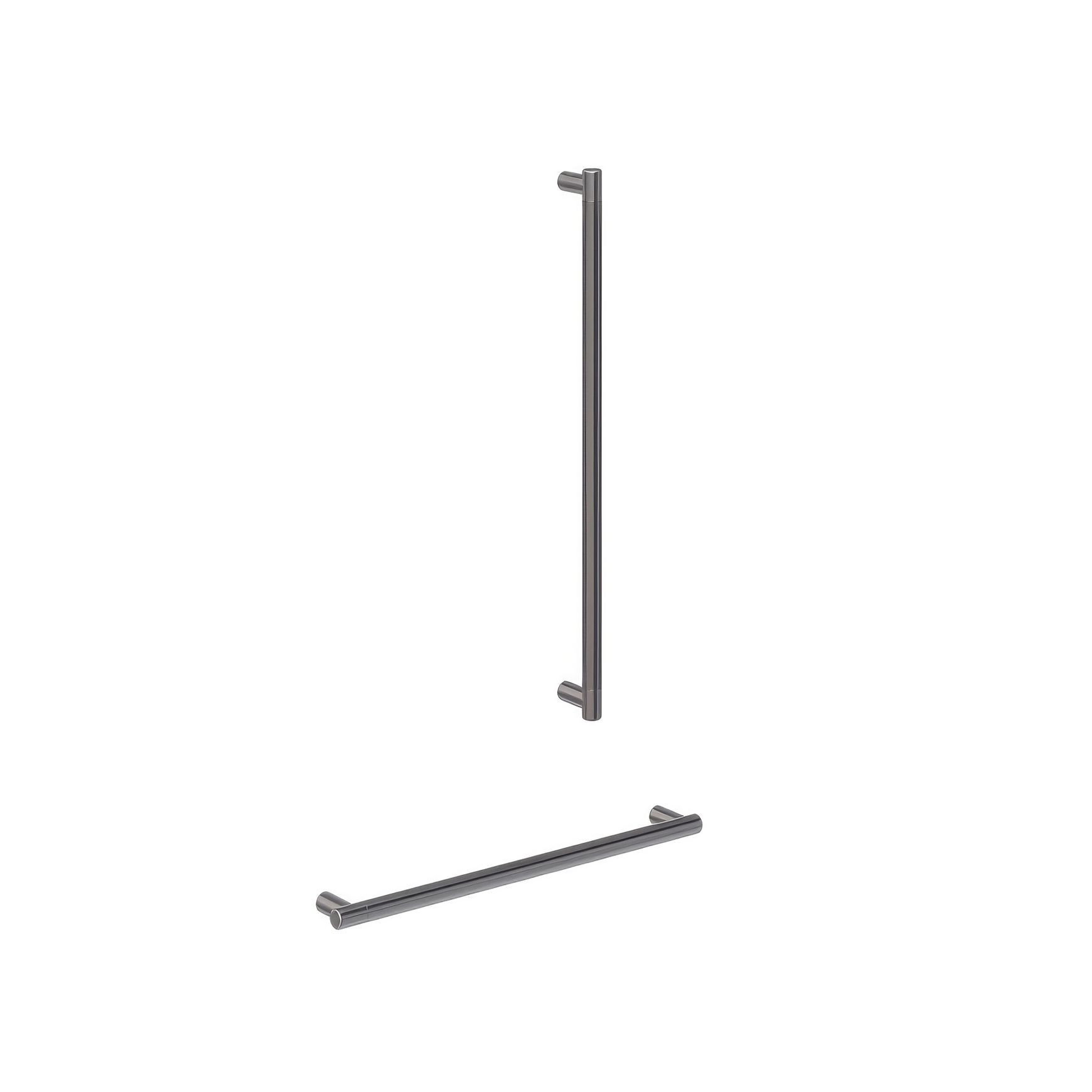 (D)Aliro Accessible Shower Grab Rail Set - Brushed Gunmetal