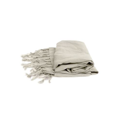 Tully Linen Throw | Light Grey