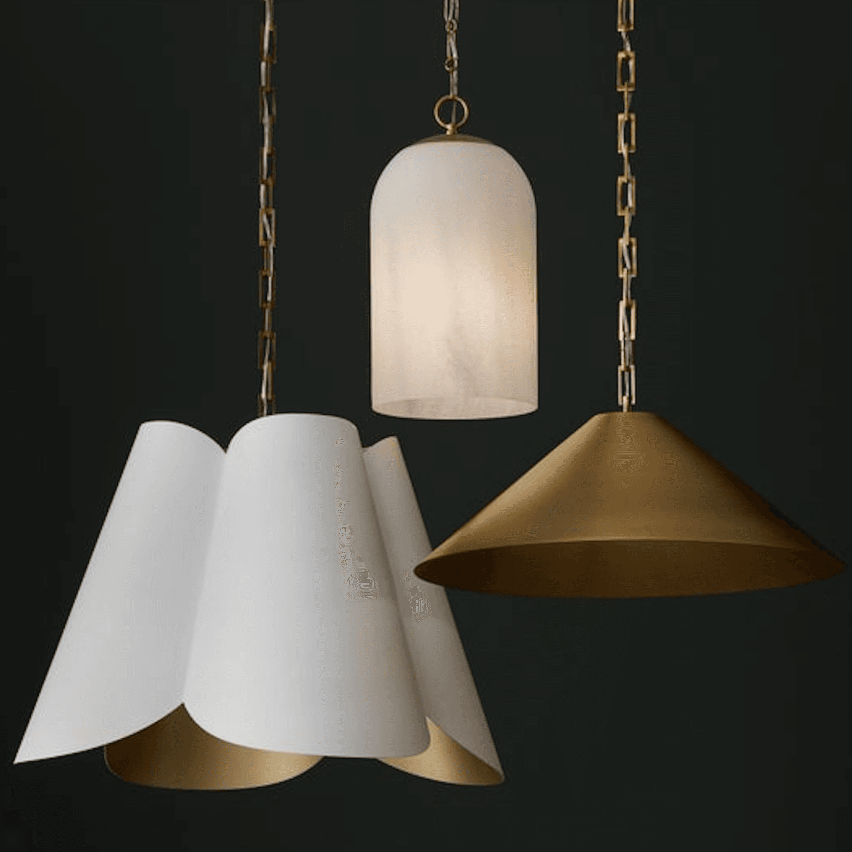 Fora 1 Light Pendant in Aged Brass