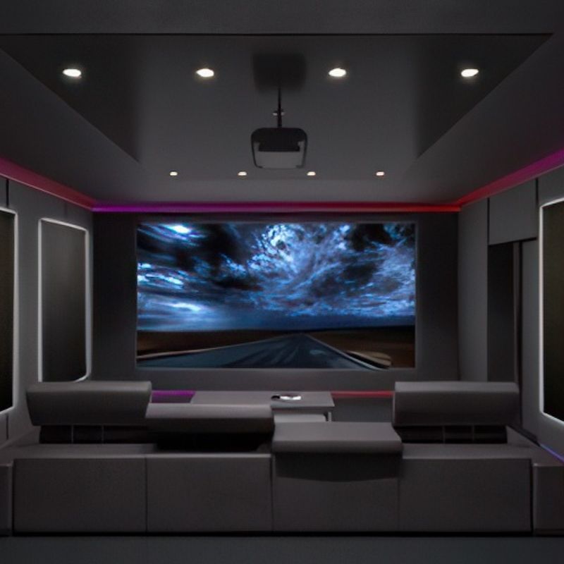 DTX Design Large Curved Cloth Acoustic Panel - Black