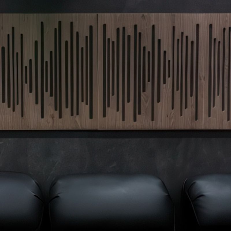 DTX Design Large Timber Grooved Acoustic Panel - Marble