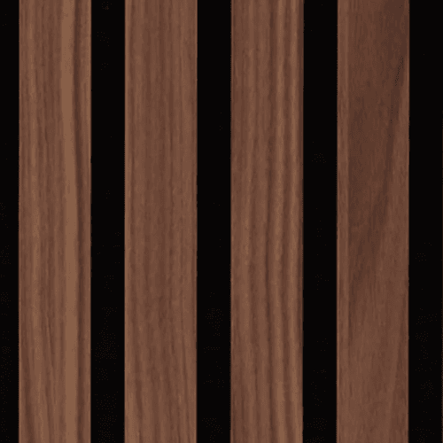 HW22512 | Walnut Acoustic Fluted Panel - 3 Sided