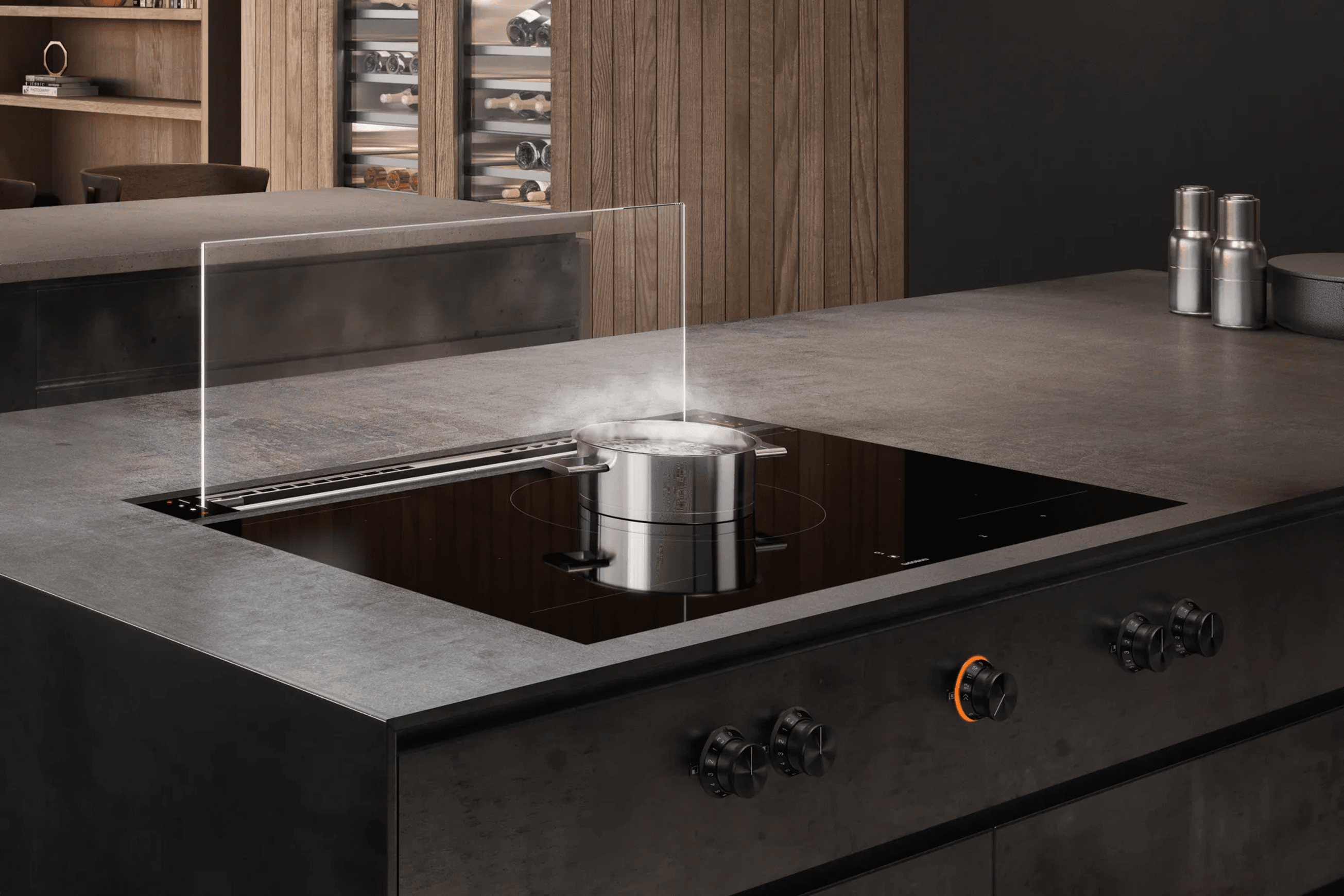 Gaggenau Downdraft Hood 200 Series Flush Install 90 cm