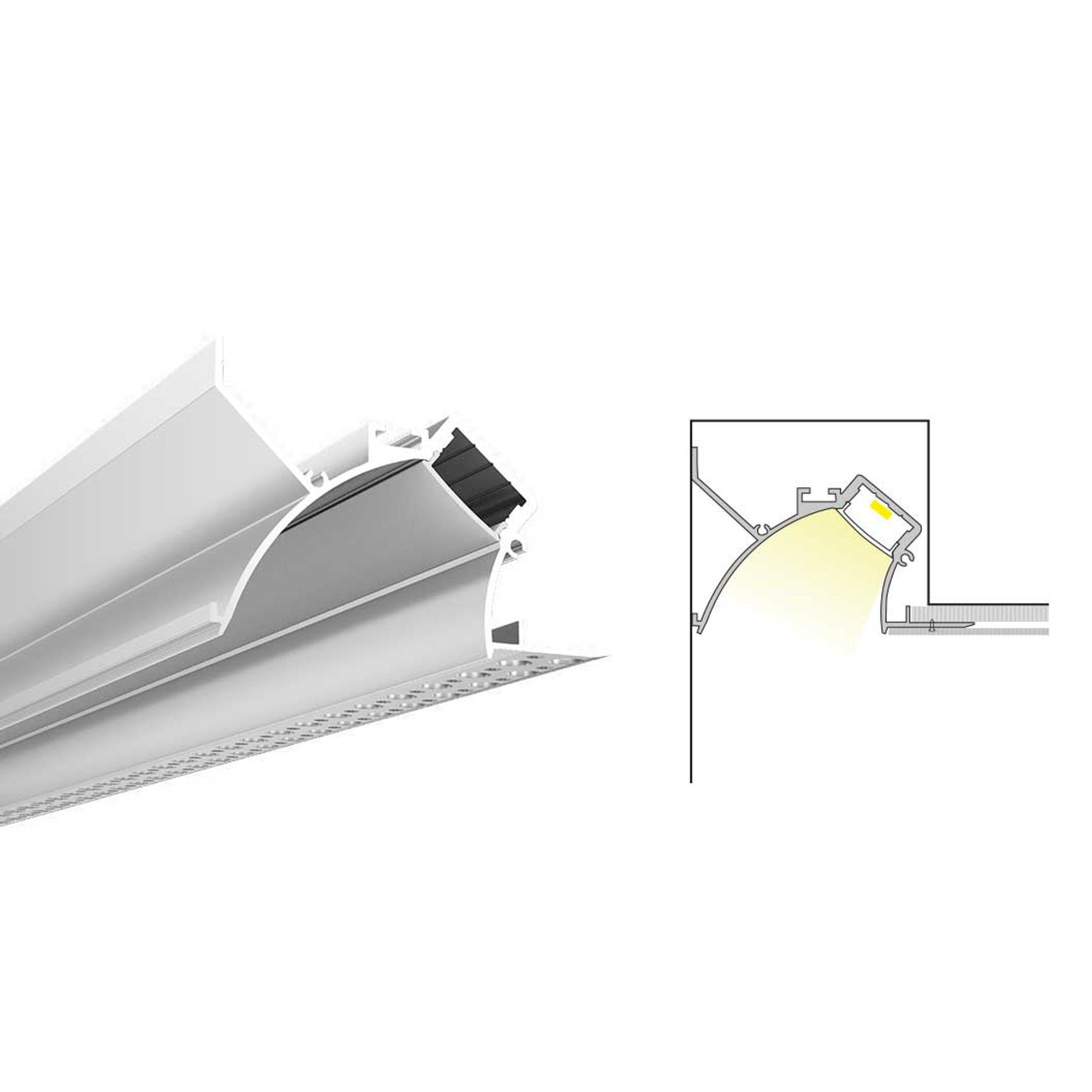 TL016 Trimless LED Profile for Indirect Ceiling Cove
