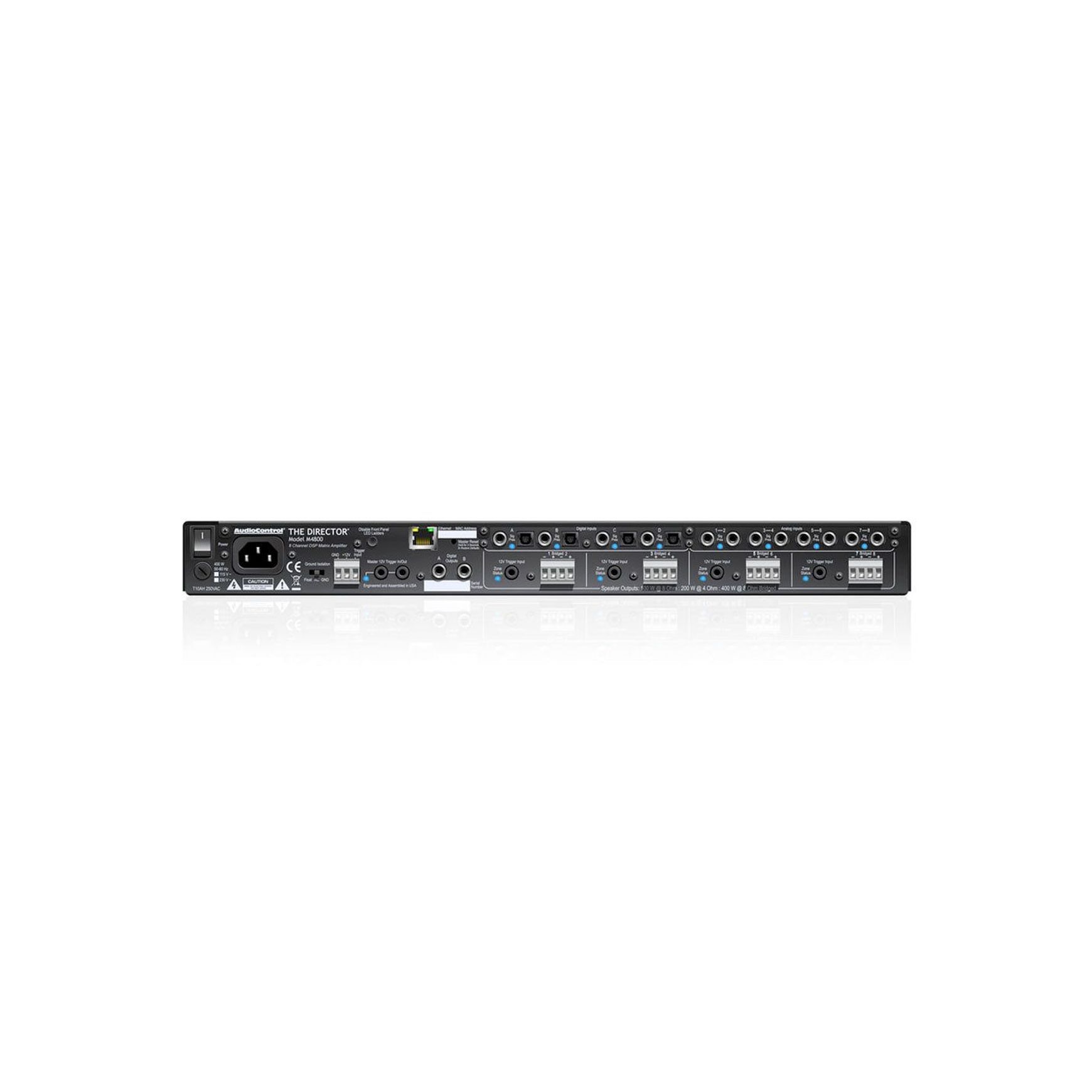 AudioControl M4800 8CH Network Matrix DSP Power Amplifier