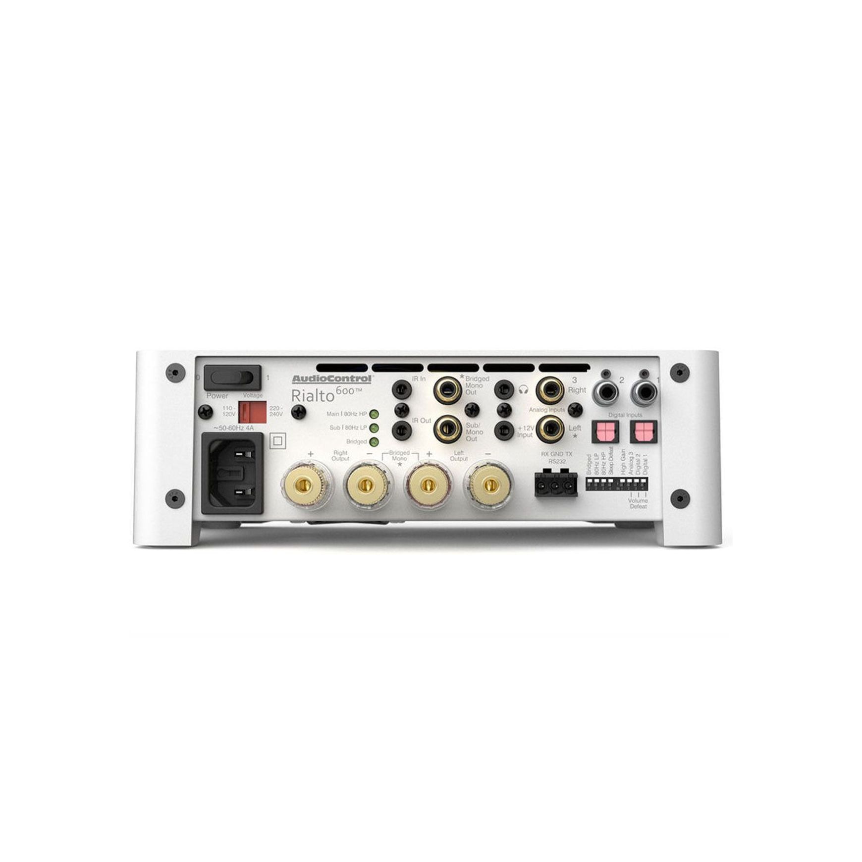 AudioControl Rialto 600 2.1CH Compact Amp with DAC (White)
