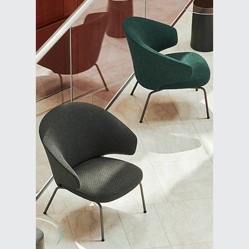Let Lounge Chair Steel Legs by Fritz Hansen