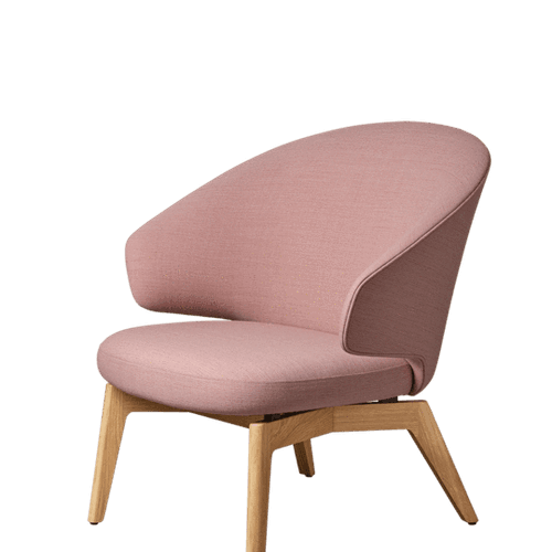 Let Lounge Chair Wooden Legs by Fritz Hansen