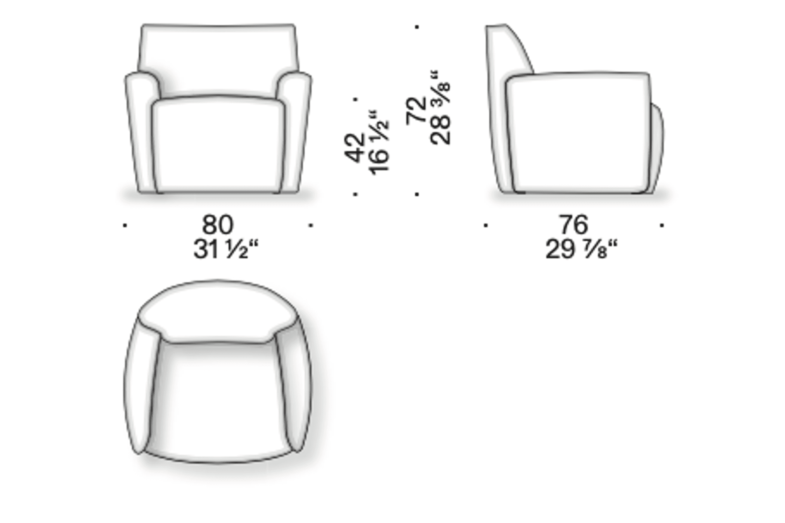Ami Armchair by DePadova