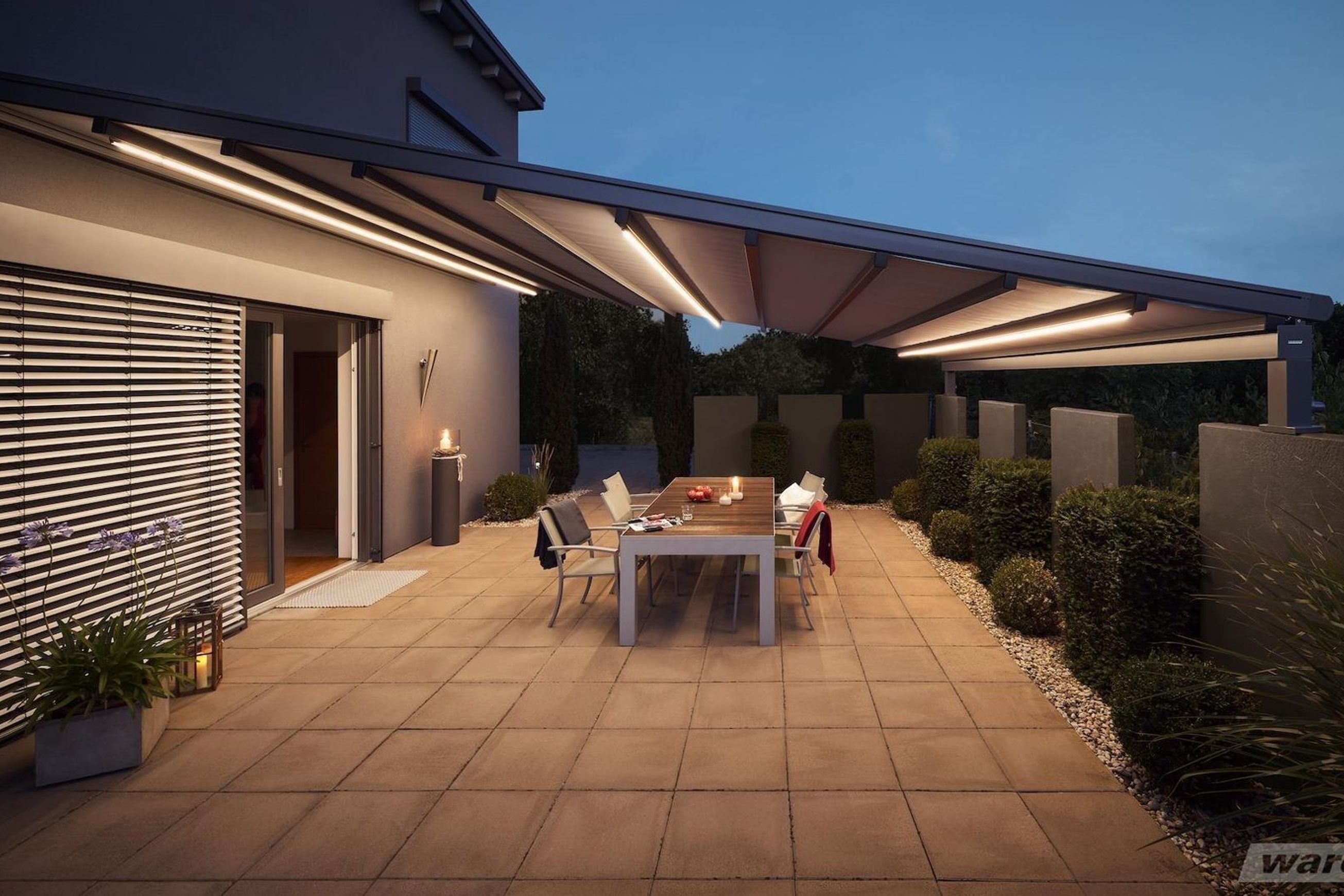 Perea P70 Pergola Awning | Warema