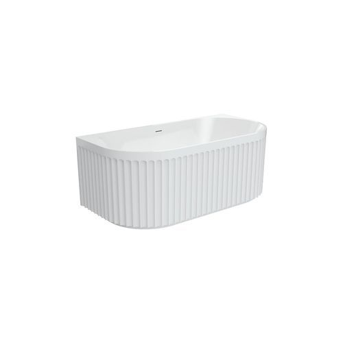 Eleanor Fluted Back-to-Wall Acrylic Bath