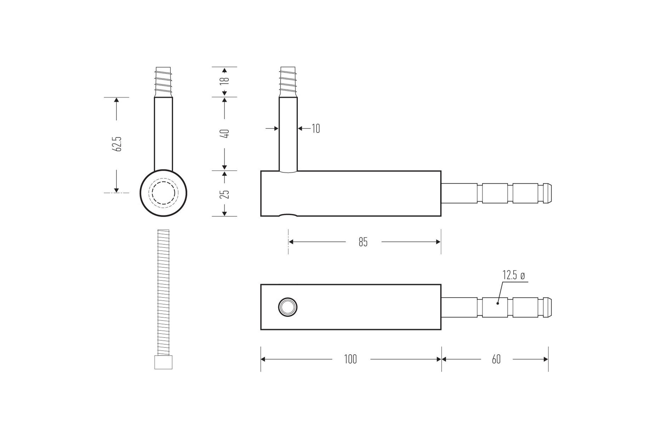 HB530 Round Stainless Steel Stair Rail Bracket