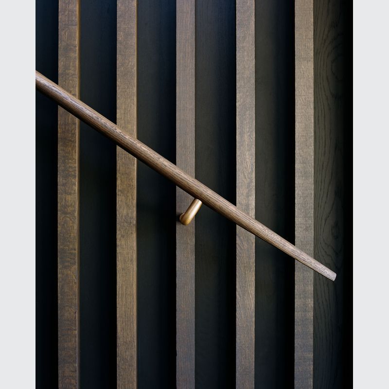 HB590 Plain Solid Bronze Stair Rail Bracket for Handrails