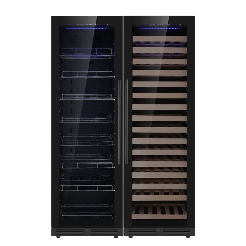 1800mm High Upright Wine & Beverage Refrigerator Combo