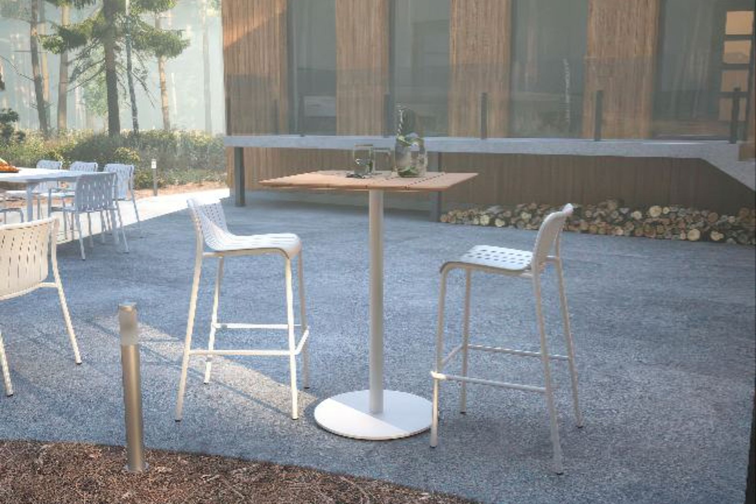 Roku Outdoor High Bar Teak Table