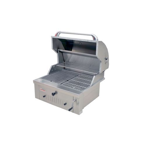 Grandfire Deluxe 30" Built In SS Charcoal BBQ