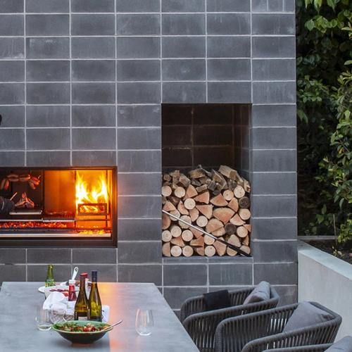 Escea EK Series Outdoor Fireplace Kitchen