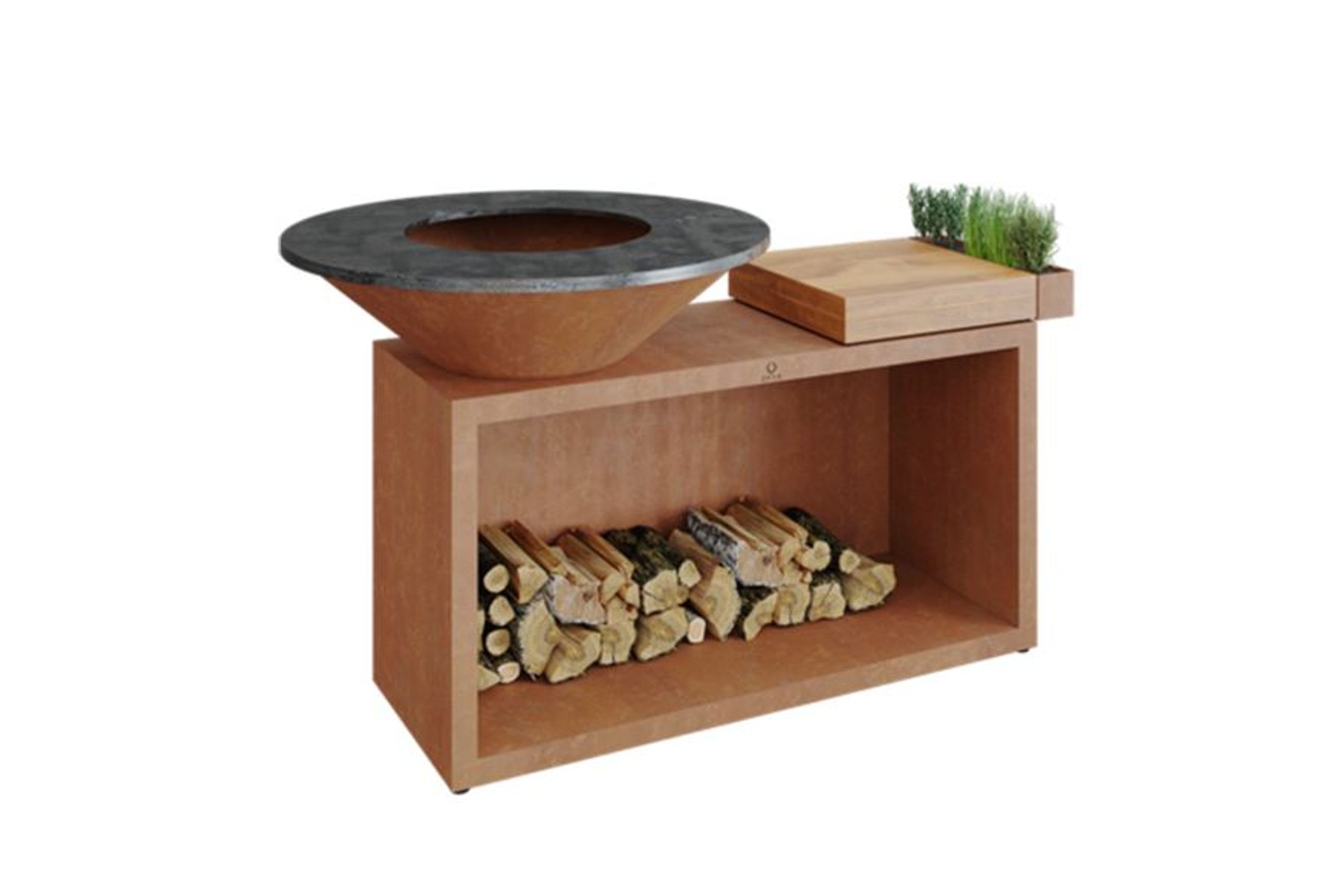 OFYR Island Corten 100 | Outdoor Cooking Unit