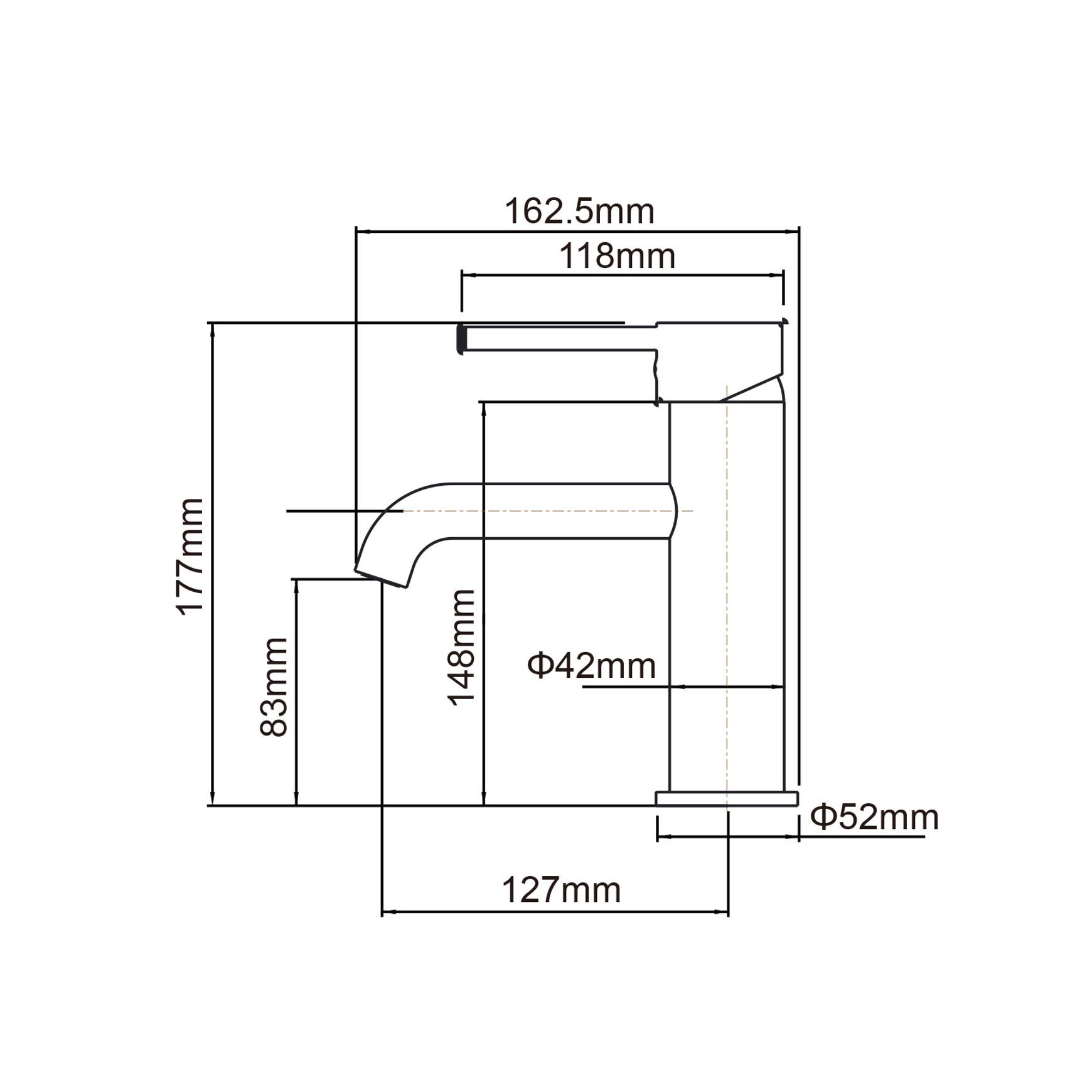 Lucid Pin Basin Mixer Brushed Brass
