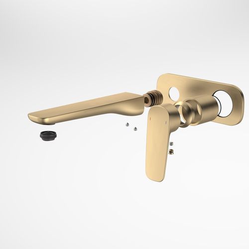Contura II Wall Basin/Bath Mixer 180mm - Trim Kit | Brushed Brass
