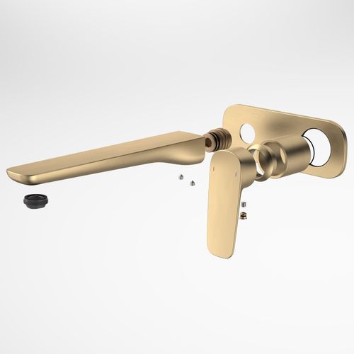 Contura II Wall Basin/Bath Mixer 220mm - Trim Kit  | Brushed Brass