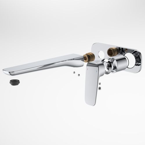 Contura II Wall Basin/Bath Mixer 220mm - Trim Kit  | Chrome