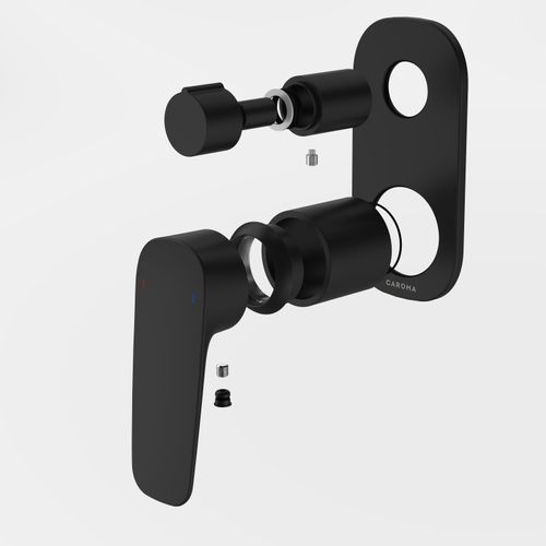 Contura II Bath/Shower Mixer with Diverter - Trim Kit  | Matte Black
