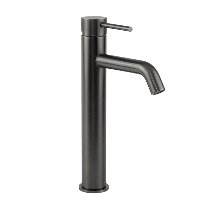 Mira Brushed Gunmetal Tall Basin Mixer