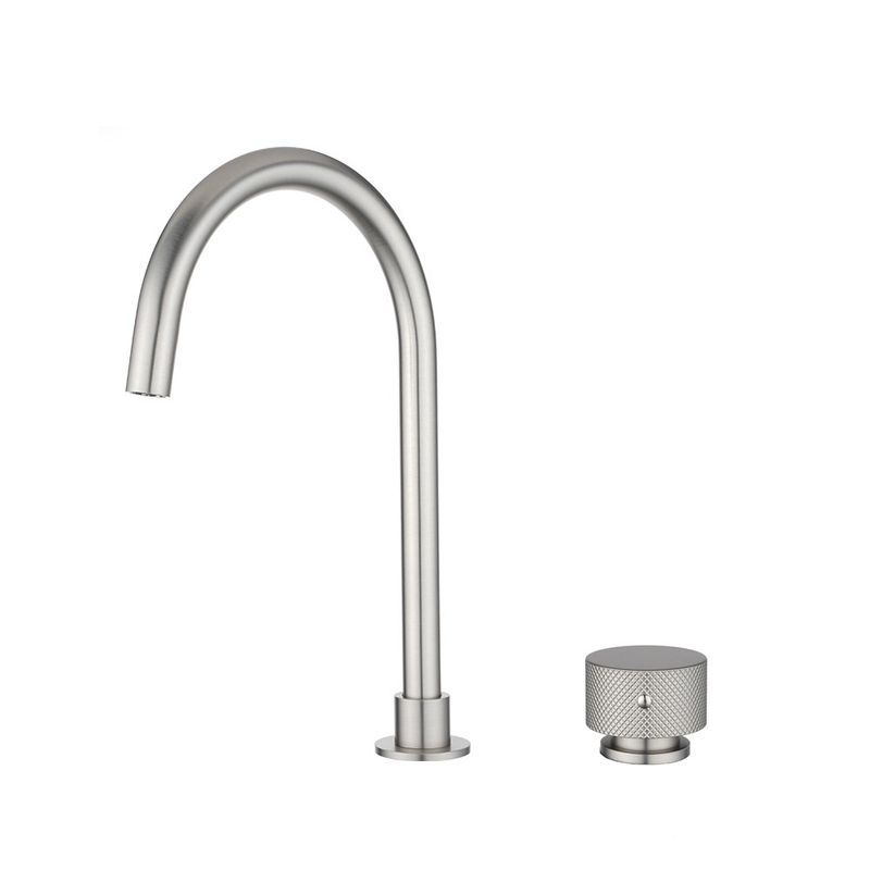 Moon Swivel Basin Mixer Brushed Nickel