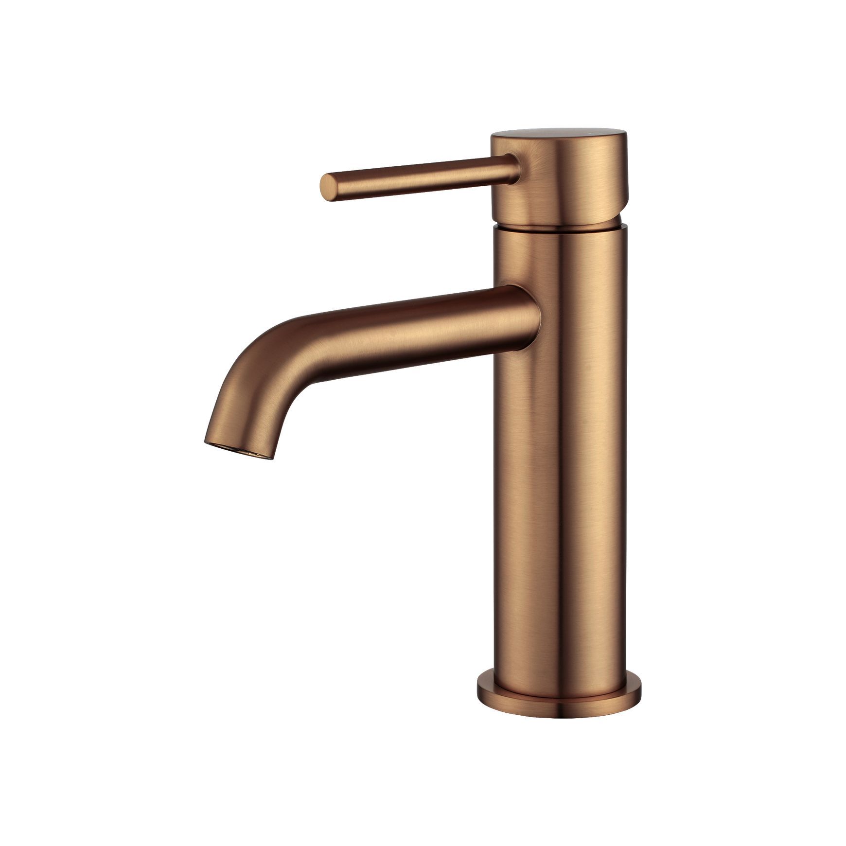 Lucid Pin Basin Mixer Brushed Copper